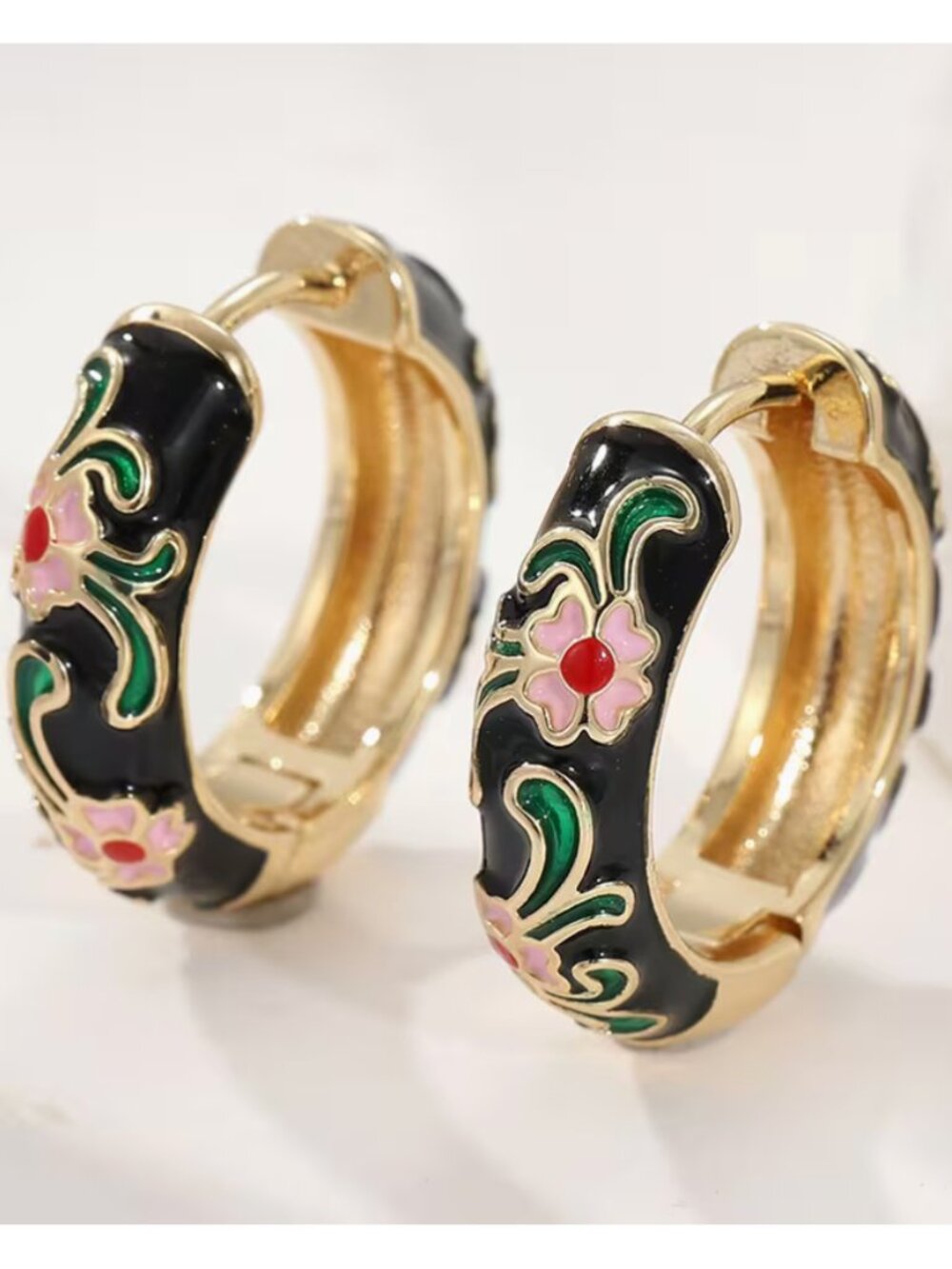 Beautiful Cloisonné Earrings